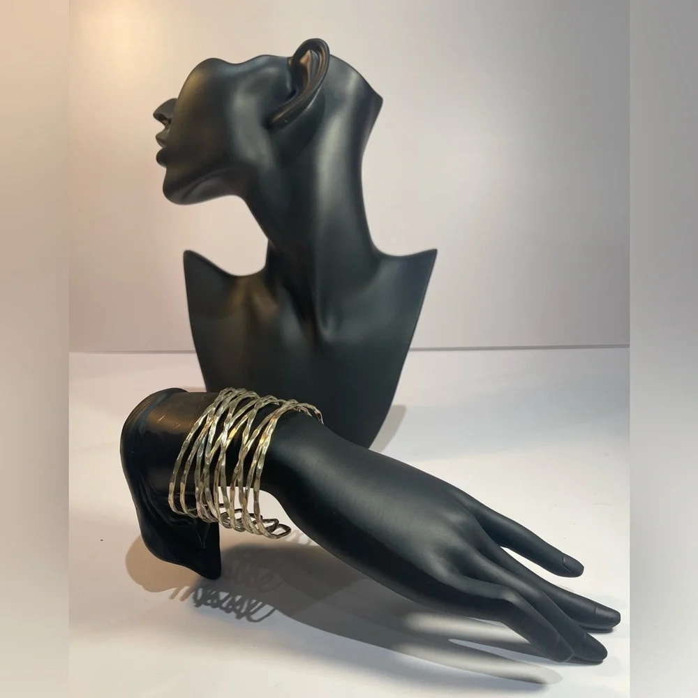 Brass Tone Cuff Bracelet… Adjustable